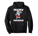 Photo Gallery pew pew madafakas - unicorno felpa con cappuccio Photo Gallery pew pew madafakas - unicorno felpa con cappuccio