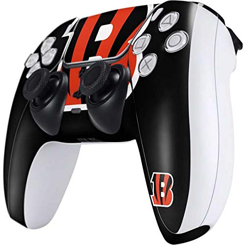 Skinit Decal Gaming Skin Compatible with PS5 Controller - Officially Licensed NFL Cincinnati Bengals Large Logo Design