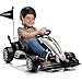 24V Electric Go Kart for Kids, Battery Powered Drift Kart with Adjustable Seat, 7.5 MPH Max Speed, 400W Powerful Motors, Forward/Reverse Function for 6-10 Years Old, White