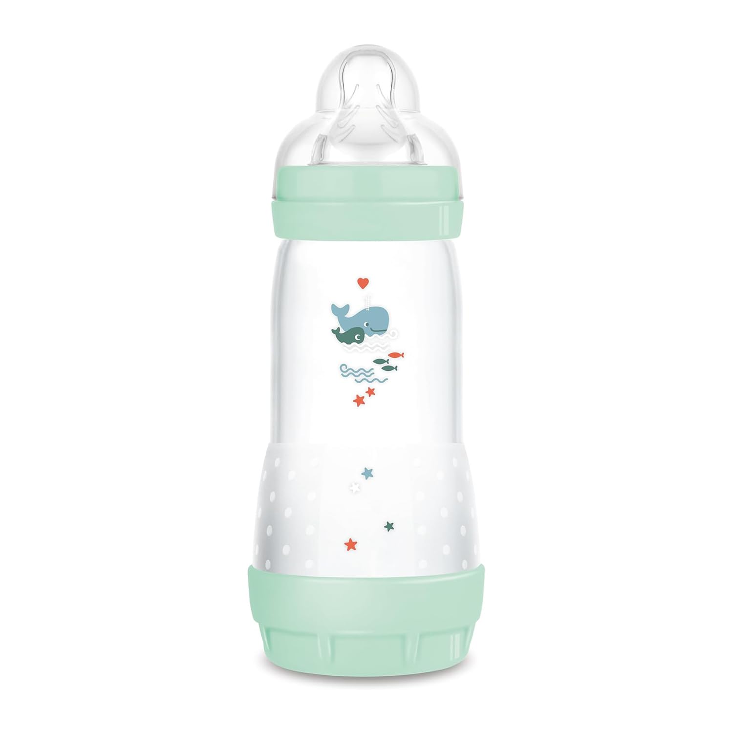 MAM Butelka do karmienia Easy Start Anticolica, 4+ Miesięcy, 320 ml, Jasny Niebieski