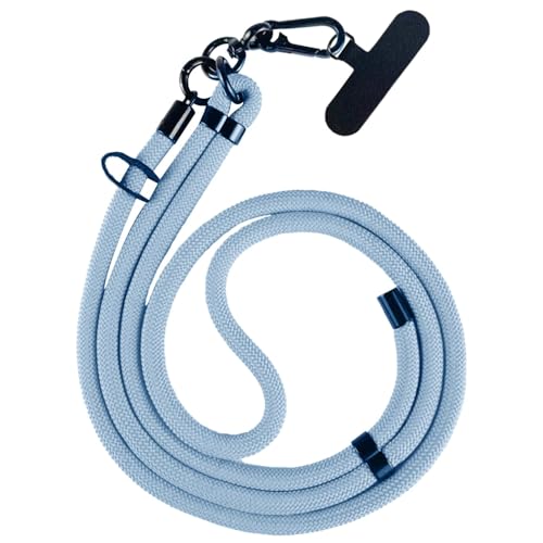 Soporte para teléfono – Correa antirrobo para el cuello cruzado | Soporte de nailon para teléfono | Correa de muñeca multifuncional para la mayoría de teléfonos inteligentes, accesorios de
