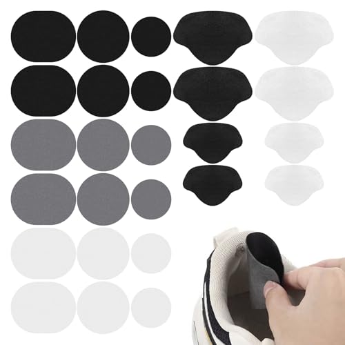 Patch Réparation Chaussure, 34 pièces pour Patch Talon Chaussure, pour Patch Chaussure Talon, Talon Chaussure Réparation, pour éviter les trous dans les baskets, les talons hauts, etc.