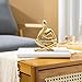 Jinkoozz Gold Reading Women Statue, Thinker Sculptures, Abstract Art Ornament, Modern Aesthetic Figurine Decoration, Suitable for Home Living Room Bedroom Office Shelf Table Desk Bookshelf Decor
