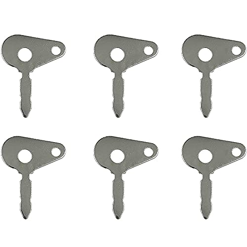 Shinekoo Lot de 6 clés de rechange universelles pour interrupteur d'allumage Lucas tracteurs agricoles Ford équipement lourd