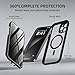 BERFY for iPhone 13 Pro Max Case, Compatible with MagSafe, Built-in Privacy Screen Protector and Camera Protection, Anti-Spy Full Body Shockproof Clear Phone Case for 13 Pro Max 6.7