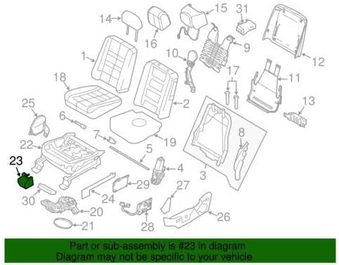 Ford 8A8Z-7461748-BE - COVER - SEAT TRACK