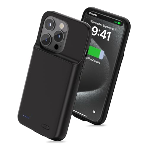 Lclebm iPhone 15 Pro Max Akkuhülle 6800mAh