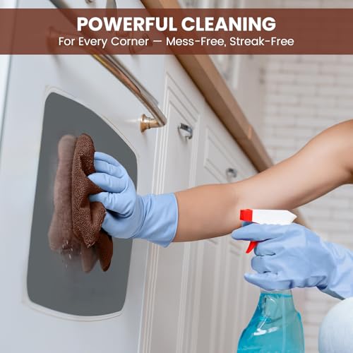 Image of SIFANGKE Microfiber Cleaning Cloth, 12 Pack Brown Cleaning Rags for Housekeeping, Reusable Microfiber Towels for Car, Kitchen, Bathroom and Household Cleaning Supplies, 11.8 inchX11.8 inch