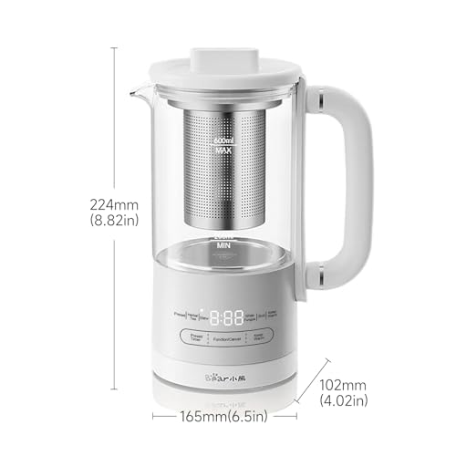 Olla eléctrica Bear HK-5L06P04 con infusor 0.6L blanca miniatura 2