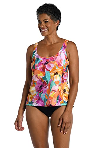 Maxine Of Hollywood Women's Scoop Neck Tankini Swimsuit Top