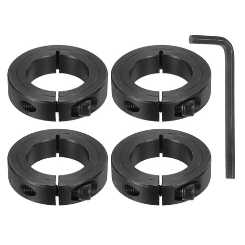 Collares de eje de abrazadera de 1-1/4 pulgadas con bloqueo perimetral de alta resistencia