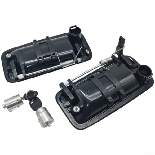 Poignée de porte avant avec serrures Chevy C1500 C2500 Suburban GMC 1995-1999 noir - 2