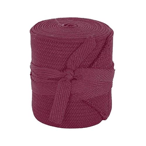 Hy Elasticated Tail Bandage: Burgundy