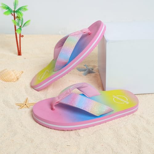 Image of Saidoteto Boys Girls Flip Flops Child Summer Slip-on Thong Sandals Beach Pool Water Shoes(Little /Big Kid)