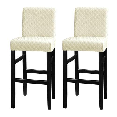 Image of Lellen Bar Stool Covers Jacquard Pattern Bar Stool Chair Covers Bar Chair Covers Barstool Covers Slipcovers Pub Counter Stool Chair Covers Counter Height Stool Seat Covers Barstool Slipcovers