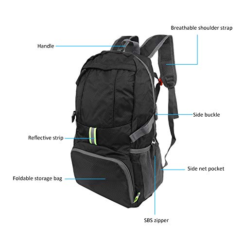 Mochila impermeable de nylon PerGar 35L para montañismo miniatura 3