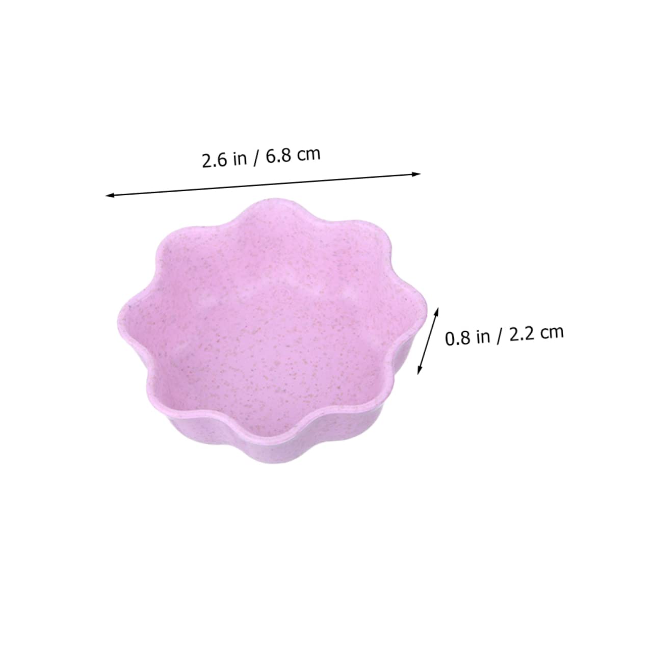 SOLUSTRE 16pc Flower Shape Sauce Seasoning Dish Condiment Bowl Snack Food Saucers