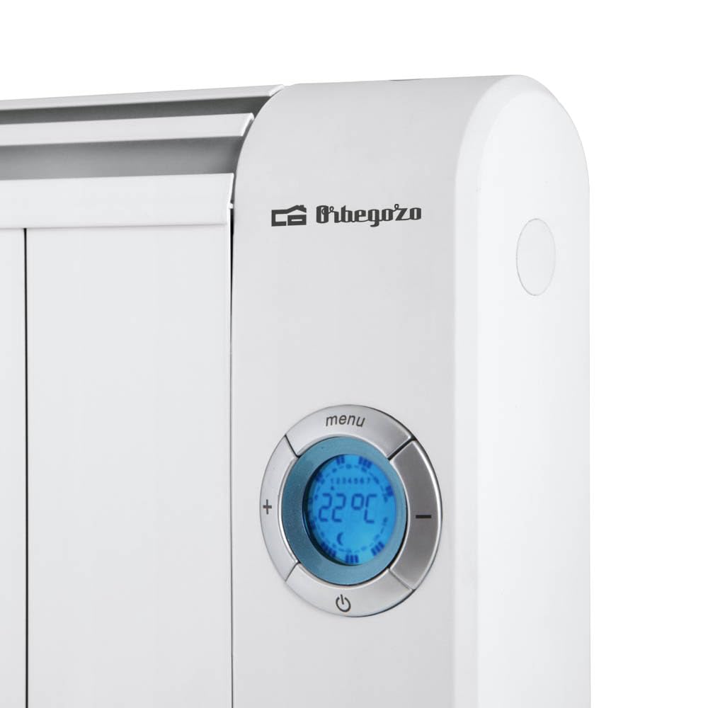 Emisor Térmico bajo Consumo 6 elementos, 1000W. Mando a distancia, pantalla digital LCD