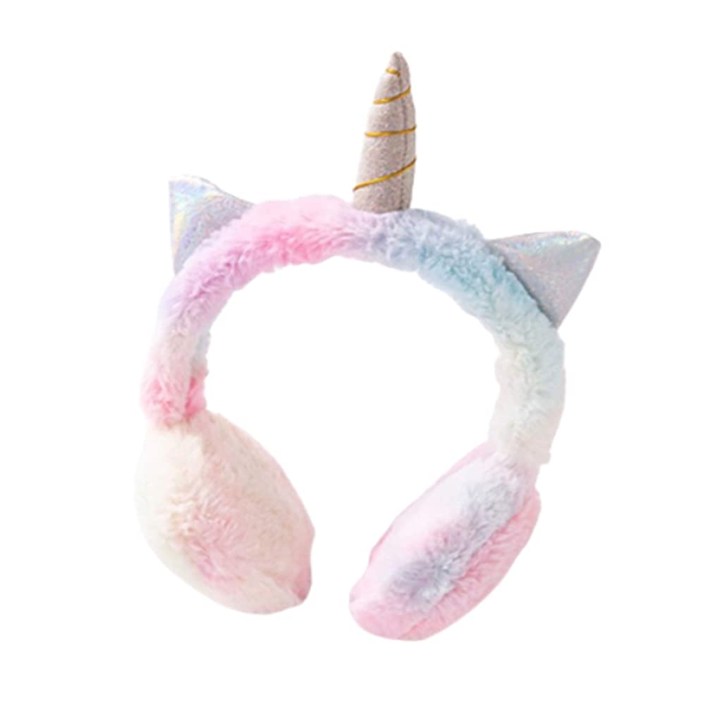 Stylish Cute Winter & Outdoor Adjustable Ear Muffs Ear Warmer Unicorn Style for Girls and Women-image-39