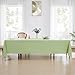Aocoz Rectangle Tablecloths 90x132 Inch 2 Pack Sage Green Tablecloth for 6ft Washable Decorative Linen Polyester Table Cloths for 8ft Dining Table Banquets Buffet Parties and Wedding