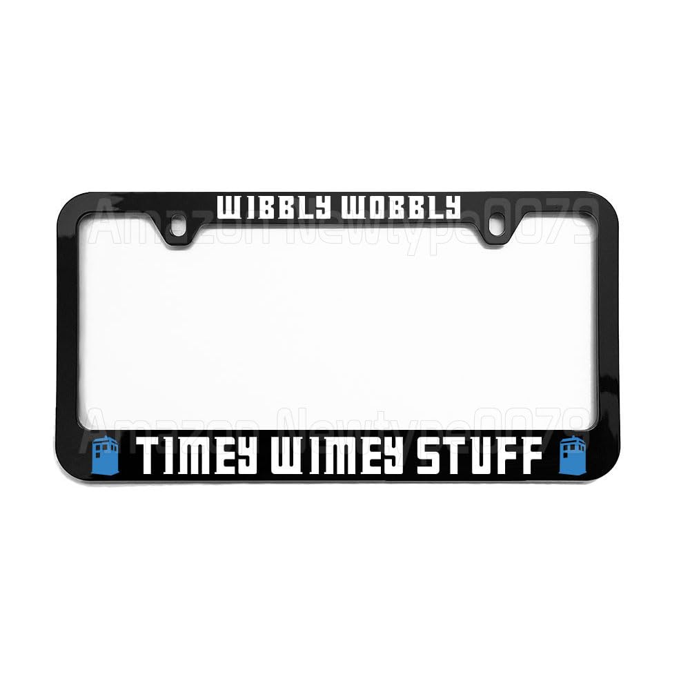 Generic License Plate Frame, Wibbly Wobbly Timey Wimey Stuff, Tag Cover, Car Frame, Auto Accessories, Cool Decoration, for USA & Canada License Plate
