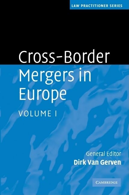 Buy Cross-Border Mergers in Europe (1) (Law Practitioner) — BookShops.in