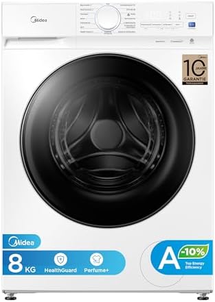 Midea Washing Machine V3 Series, 8 kg, Energy Efficiency Class A-...
