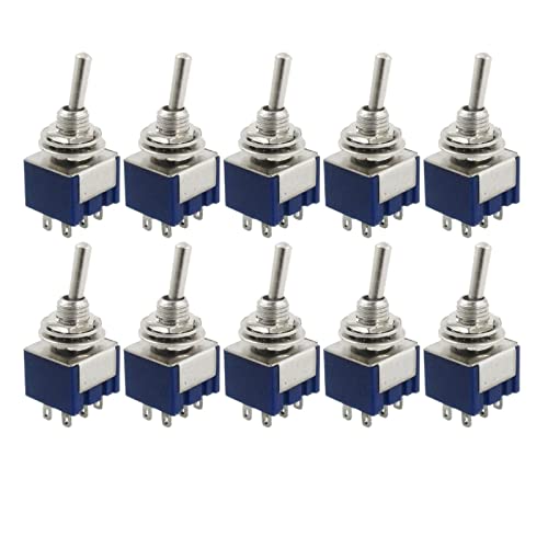 Interrupteur à bascule DPDT miniature inverseur de polarité 125V 6A pour circuit