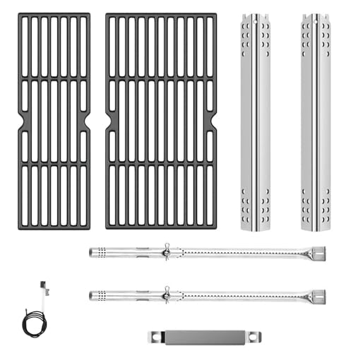 SafBbcue 463625217 Parts Kit Replacement for Charbroil 463673519 463625219 463673517 463673017 463376017P1 Heat Plates G470-0004-W1 Cooking Grates G470-0003-W1
