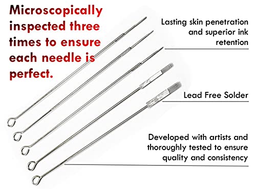 Itat Ultra Premium Professional Long Bar Needles #10 Tight Round Liner 50 Pack (1007Rlt) #TOP2