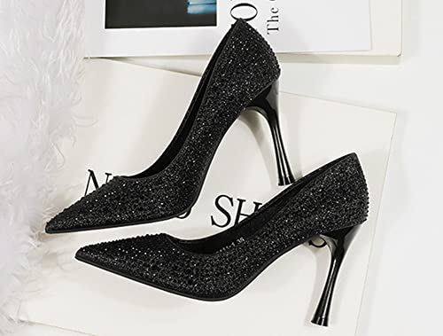 Sharp Heels Women's Singles Shoes Water Diamond Banquet Women's Shoes4