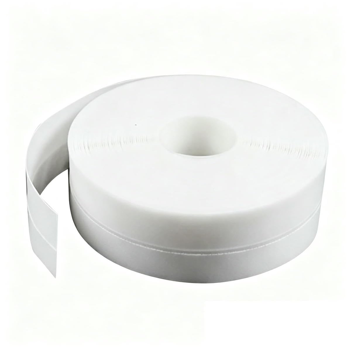 Self Adhesive Window Door Seal Strip Silicone Windproof Silicone Windshield Weather Tape Strip Door Bottom Home Sealing Strip-White-Width 35mm-5M
