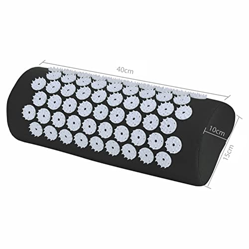 Belmalia Acupressure pillow for the shoulders and neck, bolster, massage cushion, relaxation cushion, TCM Black - Image 4