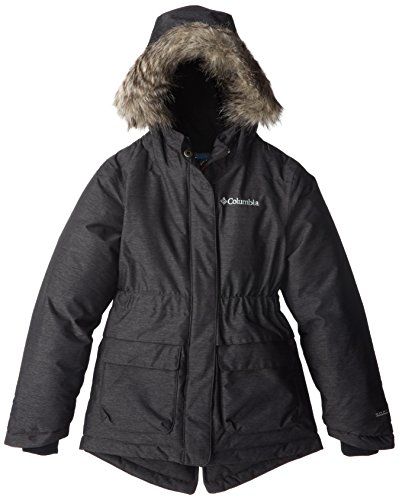 Columbia Nordic Strider, Chaqueta de invierno impermeable, Niña, Negro (Black) Talla XS