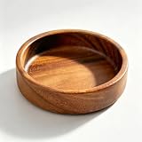 LXFNDZW 5.7-Inch Walnut Wood Snack Bowl