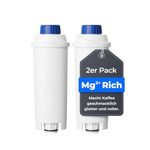 Waterdrop Mg²⁺ Kaffeefilter, Ersatz für De'Longhi® Wasserfilter DLSC002, Kompatibel mit De'Longhi® Magnifica® S, Eletta® Explorer, Dinamica®