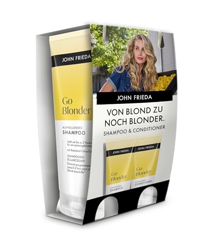 John Frieda Go Blonder Vorteilsset Shampoo/Conditioner - Inhalt: 1x 250 ml Shampoo 1x 250 ml Conditioner