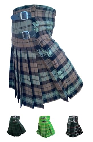 Image of AAR Mens Scottish Tartan Kilt - 13oz Highland Casual Kilt for Men - 11 Tartans