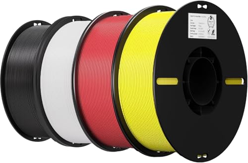 Filament PLA 1.75 mm bobine 1 kg pack 4 couleurs pour imprimante 3D Ender