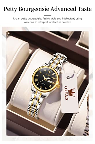 Image of OLEVS Mens Watches Analog Chronograph Square Dress Watch for Man Stainless Steel or Leather Band Waterproof Luminous Date Male Watch