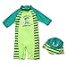 Kinder Badebekleidung Jungen UV Schutz Badeanzug Sunsuit Sonnenschutz Alles in eins Badeanzug Surfen Taucheranzug Schwimmen Anzug mit Badekappe