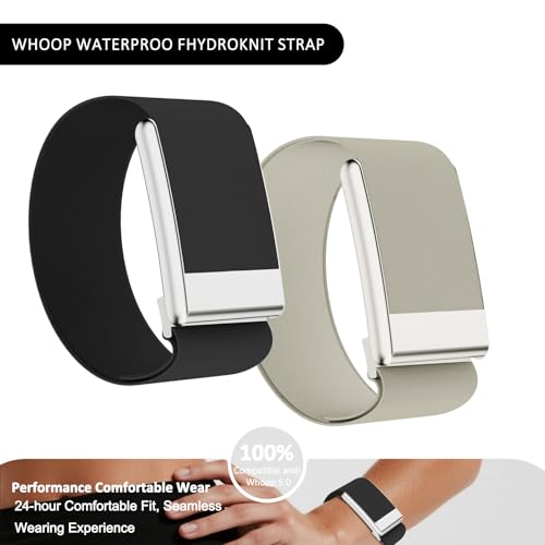 fitspur Waterproof Hydroknit Replacement Wrist Band,Compatible with WHOOP 5.0 WHOOP MG Life (Light gray, MG) by fitspur - Image 3
