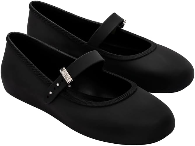 Melissa Soft Ballerina - Seasonless Flats for Women - Classic Ballet Flat Style with Adjustable Strap - Light-as-Air PVC Construction - Soft Foam Insole - Bubblegum Scent
