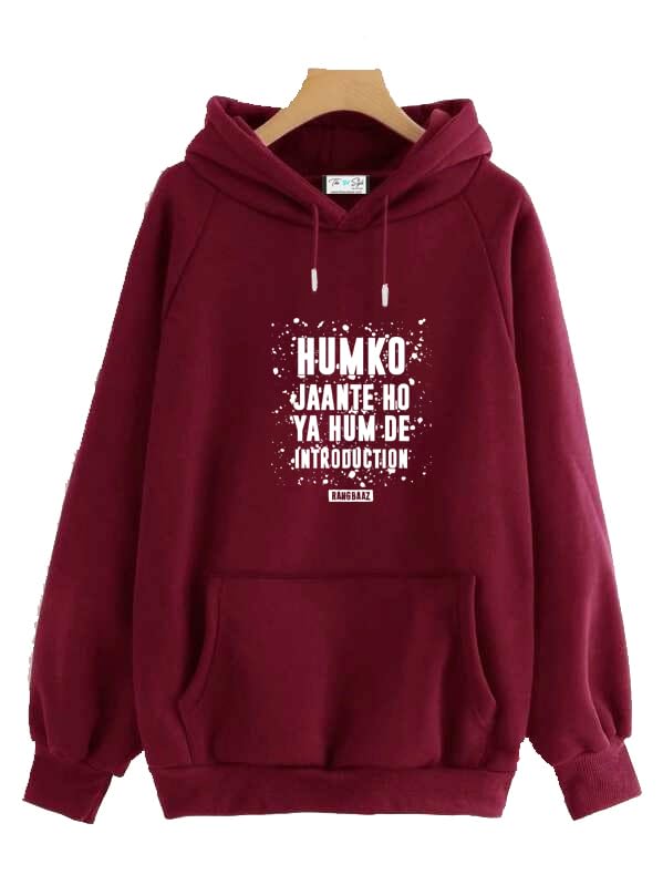 Image of The SV Style Random Print Graphic Print Pullover Hoodie, Black, Long Sleeve with Kangaroo Pocket 320 GSM Fleece Inside