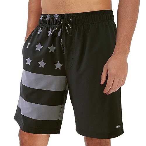 Image of HOdo Mens Swim Trunks with Mesh Liner 9 inch Quick Dry Swim Shorts Bathing Suits for Men Swimwear Board Shorts wiht Pockets