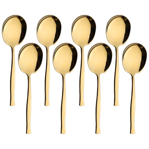 Cuillères de service pour cuisine et restaurant style chic doré - 2