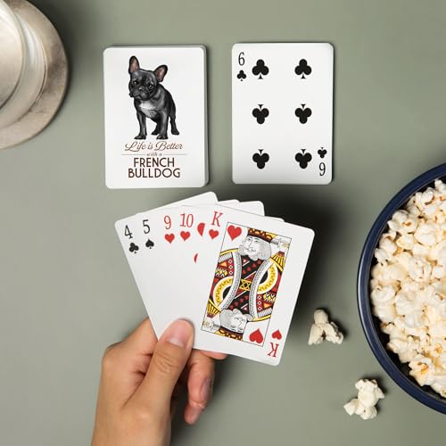 Baraja Póker French Bulldog 52 Cartas Tamaño Poker miniatura 2