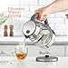 Speed-Boil Water Electric Kettle, 1.7L 1500W, Coffee & Tea Kettle Borosilicate Glass, Wide Opening, Auto Shut-Off, Cool Touch Handle, LED Light. 360° Rotation, Boil Dry Protection