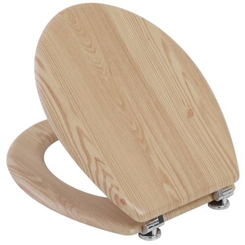 FERIDRAS 183001-B Copriwater, Legno, Acero, 5x37x45 cm