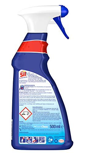 Sil 1 für Alles Fleckenspray, 500 ml, Fleckentferner mit Turbowirkung für alle Fleckenarten, Farben und Temperaturen 2